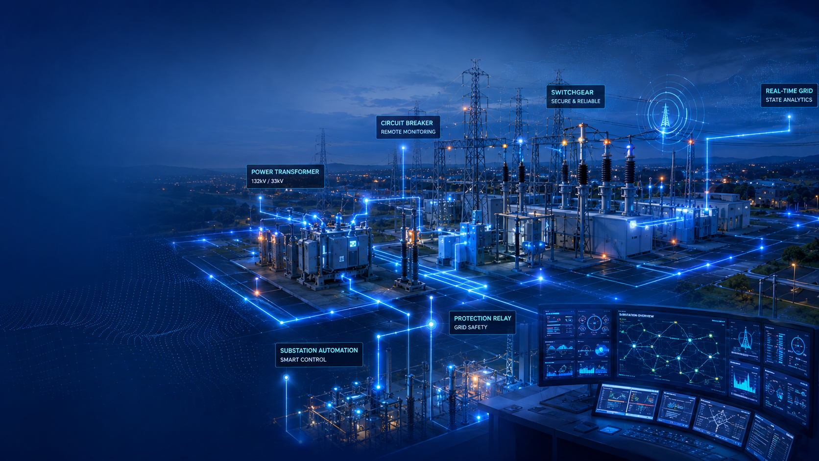 Automated electrical substation